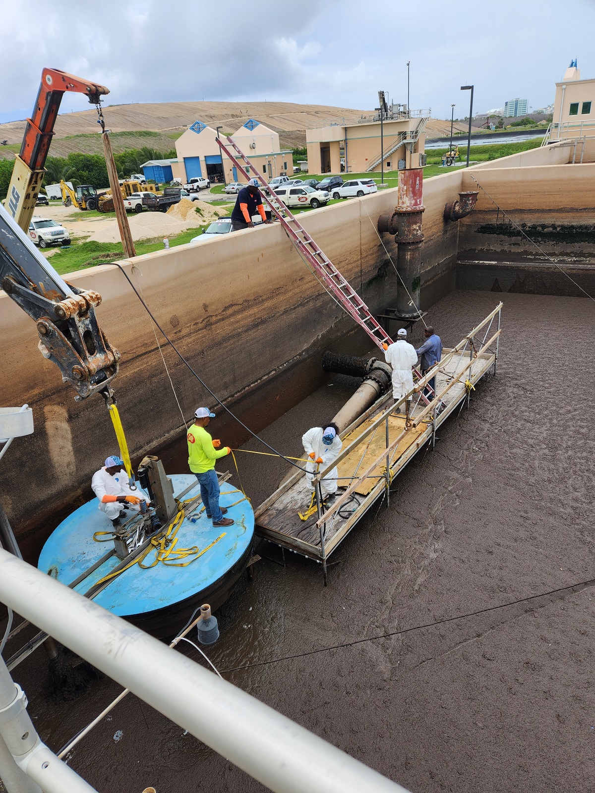 WAC SBR Plant decanter line replacment
